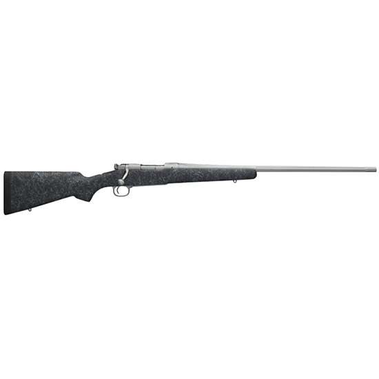 Winchester Guns 535206218 70 Extreme Weather 7mm-08 Rem 5+1 22" Black w/Gray Webbing Fixed Bell & Carlson w/Aluminum Bedding Stock Matte Stainless Right Hand