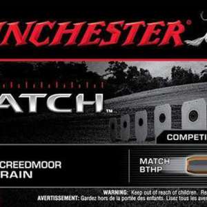Winchester Ammo S65CM Match  6.5 Creedmoor 140 gr Sierra MatchKing Boat-Tail Hollow Point (BTHP) 20 Bx/ 10 Cs