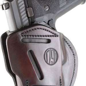 1791 Gunleather 3WH5SBRA 3 Way Signature Brown Leather OWB Glock 17 Ambidextrous Hand