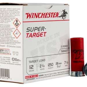Winchester Ammo TRGT12507 Super Target 12 Gauge 2.75" 1 oz 7.5 Shot 25 Bx/ 10 Cs
