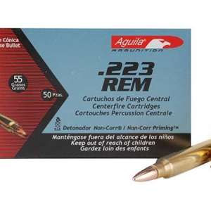 Aguila 1E223110 Rifle  223 Rem 55 gr Full Metal Jacket (FMJ) 50 Bx/ 20 Cs