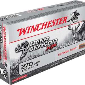 Winchester Ammo X270SDS Deer Season XP  270 WSM 130 gr Extreme Point 20 Bx/ 10 Cs