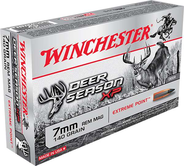 Winchester Ammo X7DS Deer Season XP 7mm Rem Mag 140 gr Extreme Point 20 Bx/ 10 Cs