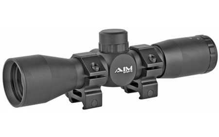 Aim Sports JTM432B Tactical Compact 4x 32mm Obj 36.6 ft @ 100 yds FOV 1" Tube Black Matte Finish Mil-Dot