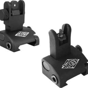 Yankee Hill 5040 Quick Deploy Sight System Same Plane Folding Aluminum Black Hardcoat Anodized