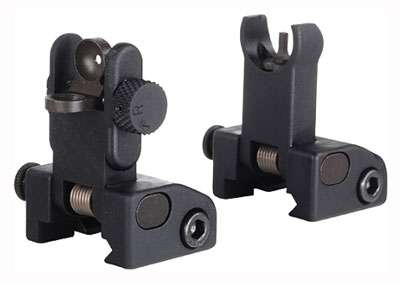 Yankee Hill 5040H Quick Deploy Sight System Same Plane Folding Aluminum Black Hardcoat Anodized