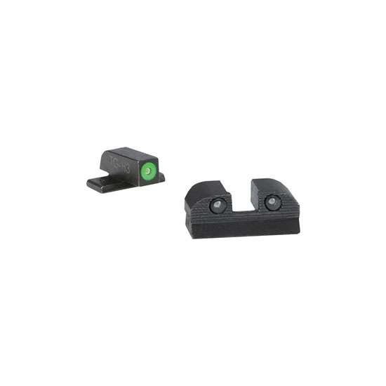 XRAY3 SIGHT SET, DAY/NIGHT, NO 6 GRN FRT, NO 6 REAR, SQ NOTCH