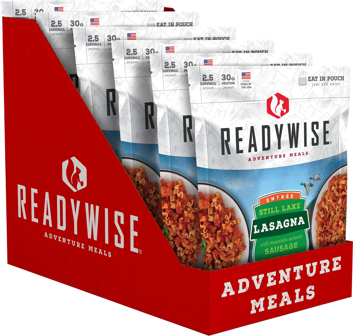 Wise Foods RW05-005 lasagna/sausage Freeze Dried Entrees 2.5 Servings Meat/Pasta 6 Per Case