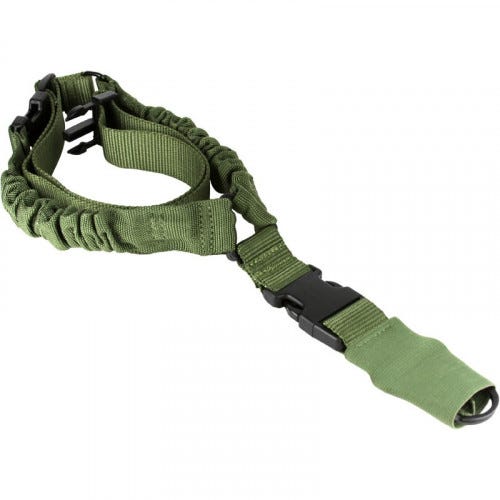 Aim Sports AOPS01G One Point Bungee Sling 1.25" W x 26" L Green Elastic Webbing Rifle