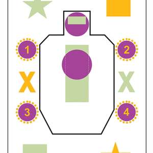 Action Target AGG100 A Girl & A Gun Silhouette/Shapes Paper Target 23" x 35" 100 Per Box