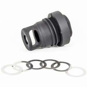 Yankee Hill 3102-1MB-24A Mini Phantom Q.D. Muzzle Brake 30 Cal 5/8"x24 Black Melonite Steel