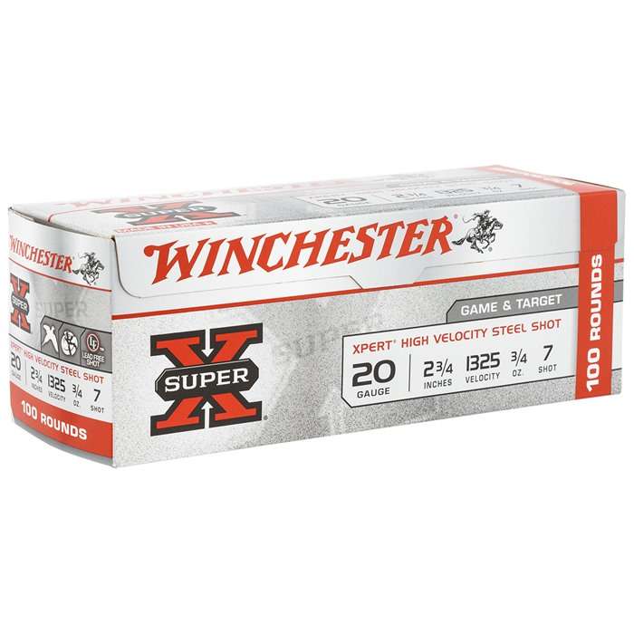 Winchester Ammo WE20GTVP7 Super X Xpert High Velocity 20 Gauge 2.75" 3/4 oz 7 Shot 100 Bx/ 2 Cs