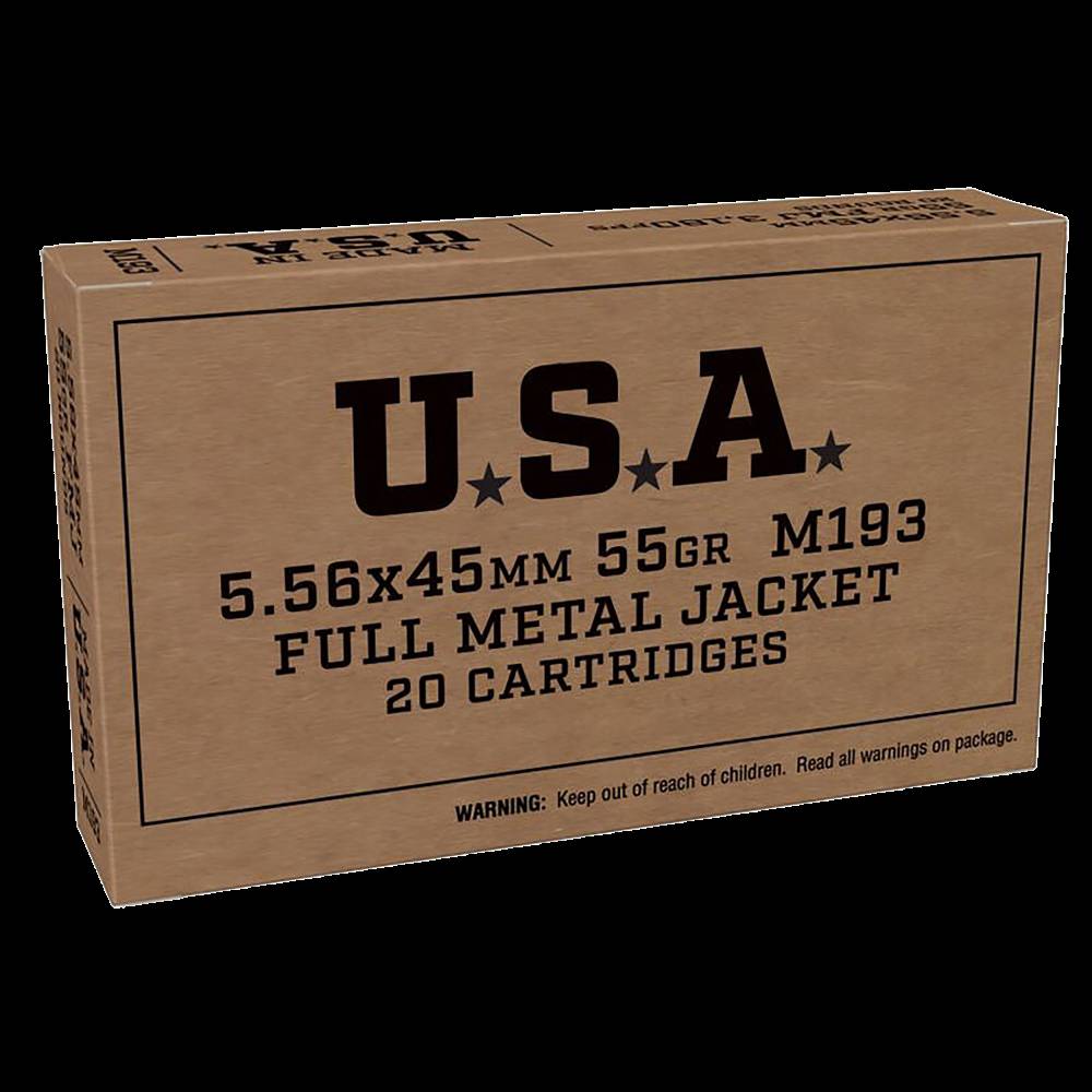 Winchester Ammo SG556W Service Grade  5.56x45mm NATO 55 gr Full Metal Jacket (FMJ) 20 Bx/ 50 Cs