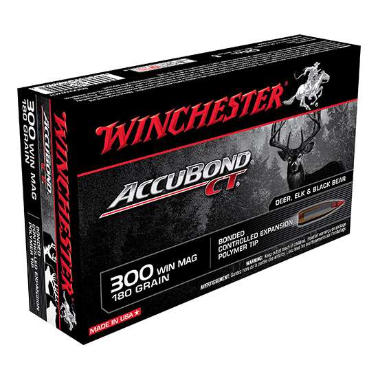 Winchester Ammo S300WMCT Expedition Big Game 300 Win Mag 180 gr AccuBond CT 20 Bx/ 10 Cs