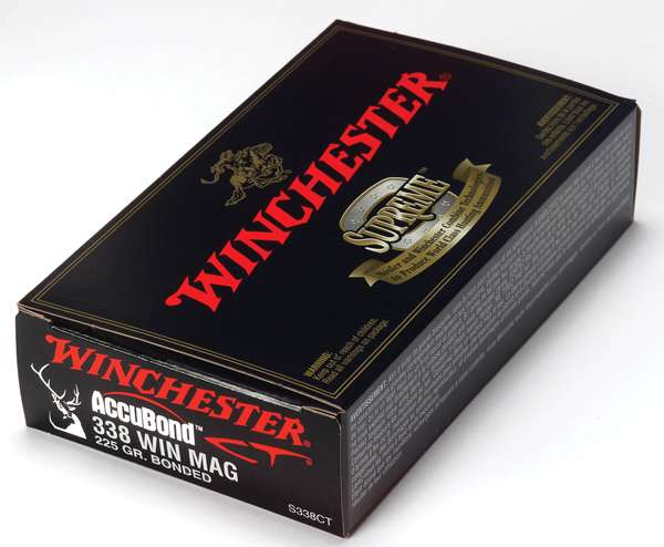Winchester Ammo S338CT Expedition Big Game 338 Win Mag 225 gr AccuBond CT 20 Bx/ 10 Cs