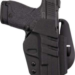 1791 Gunleather TACPDHOWBSHIELDBLKR TAC-PDH Black Kydex OWB S&W Shield 9/40 Right Hand