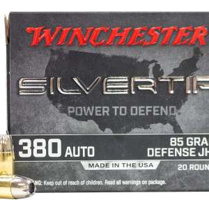 Winchester Ammo W380ST Super-X  380 ACP 85 gr Silvertip Hollow Point 20 Bx/ 10 Cs