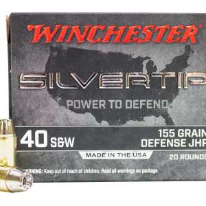 Winchester Ammo W40SWST Super-X  40 S&W 155 gr Silvertip Hollow Point 20 Bx/ 10 Cs
