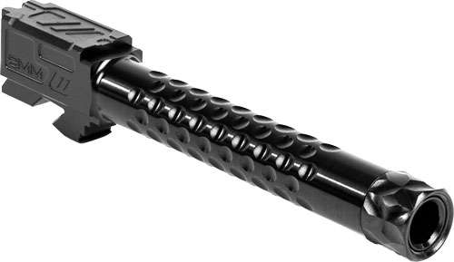 ZEV BBL17OPTTHDLC Optimized Match 9mm Luger fits Glock 17 Gen1-4 Black DLC 416R Stainless Steel Dimpled/Threaded