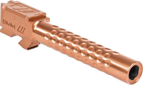 ZEV BBL17OPTBRZ Optimized Match 9mm Luger fits Glock 17 Gen1-4 Bronze 416R Stainless Steel Dimpled