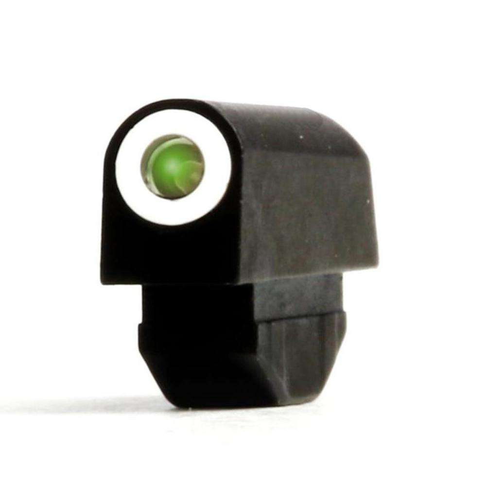 XS Sights RV0001N4 Standard Dot  S&W J-Frame;Ruger SP101 Green Tritium w/White Outline Front