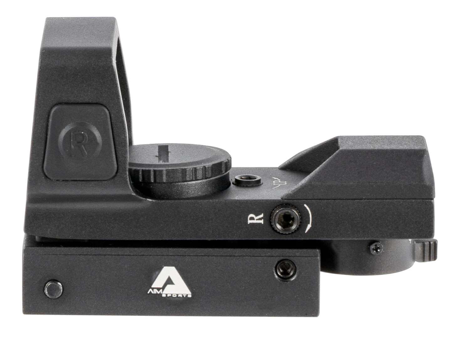 Aim Sports RT503F Reflex Full-Size 1x 33mm Dual Illuminated Red/Green 4 Pattern Black Anodized