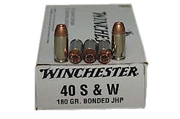 Winchester Ammo Q4369 Best Value 40 S&W 180 gr Bonded Jacket Hollow Point 50 Bx/ 10 Cs