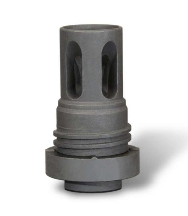 Yankee Hill 431528A Mini QD  Flash Hider 5.56 NATO Black Phosphate 1/2"-28 tpi