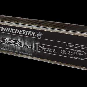 Winchester Ammo SUP22LRHP Super Suppressed  22 LR 40 gr Lead Round Nose (LRN) 100 Bx/ 2 Cs (Bulk)