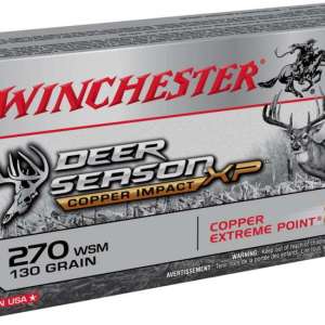 Winchester Ammo X270SDSLF Deer Season XP Copper Impact 270 Win 130 gr Extreme Point 20 Bx/ 10 Cs