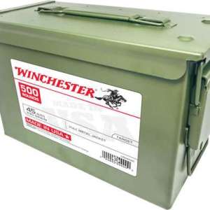 Winchester Ammo USA45AC USA  45 ACP 230 gr Full Metal Jacket (FMJ) 500 Bx/ 1 Cs (Ammo Can)