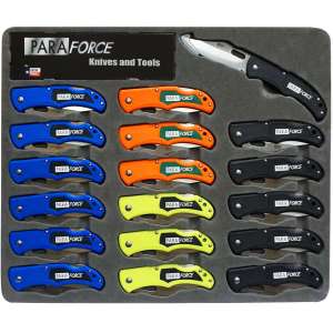 Accusharp 801LBKS ParaForce Lockback Knife Display 18 Piece