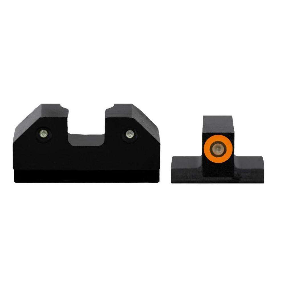 XS Sights CKR002P6N RAM Night Sights Century Canik TP9SF,TP9SF Elite,TP9SA Tritium Green w/Orange Outline Front Green Rear Black