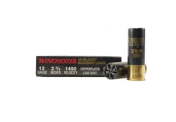Winchester Ammo SB1200 Super-X High Velocity 12 Gauge 2.75" 9 Pellets Copper Plated 00 Buck Shot 5 Bx/ 50 Cs