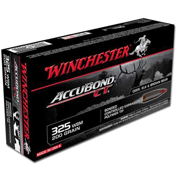 Winchester Ammo S325WSMCT Expedition Big Game 325 WSM 200 gr AccuBond CT 20 Bx/ 10 Cs