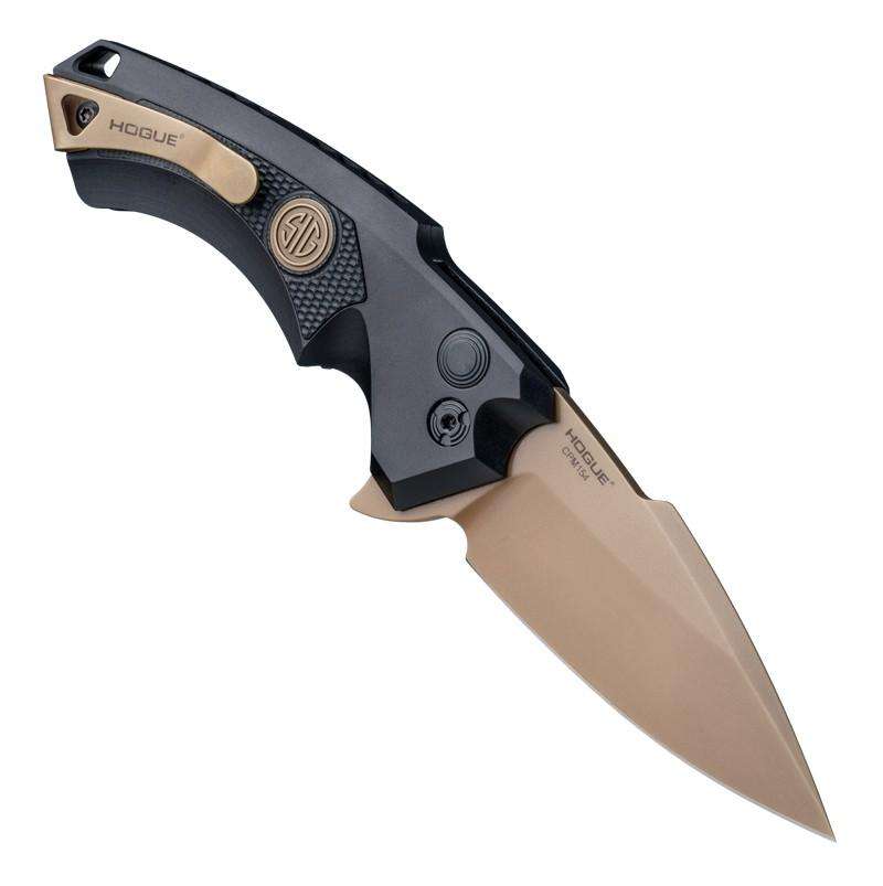 X5 3.5" Sig Emperor Scorpion Folder CPM154 Spear Point Blade FDE PVD Finish - Black Aluminum Frame Solid Black G10 Insert - FDE Sig Medallion