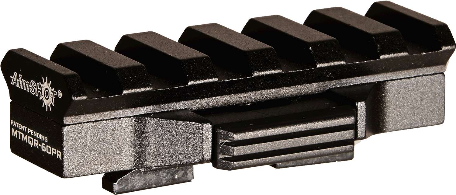 Aimshot MTMQR60PR M-LOK QD 60mm Adapter Picatinny Rail Black Hardcoat Anodized