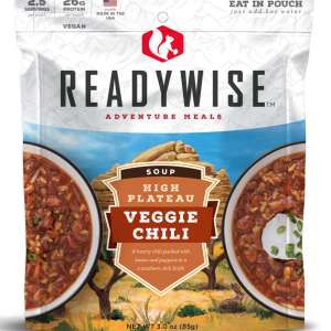 Wise Foods RW05-011 Outdoor Food Kit High Plateau Veggie Chili Soup Veggie Chili Soup 6 Per Case 2.5 Servings Outdoor Camping Pouches