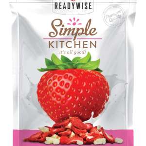 Wise Foods SK05-913 Simple Kitchen Freeze Dried Fruit Freeze Dried Snacks Strawberry/Yogurt 6 Per Case 4 Servings Per Pouch Outdoor Camping Pouches