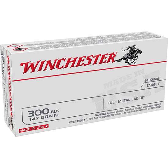 Winchester 300BLK 147gr FMJ
20rds