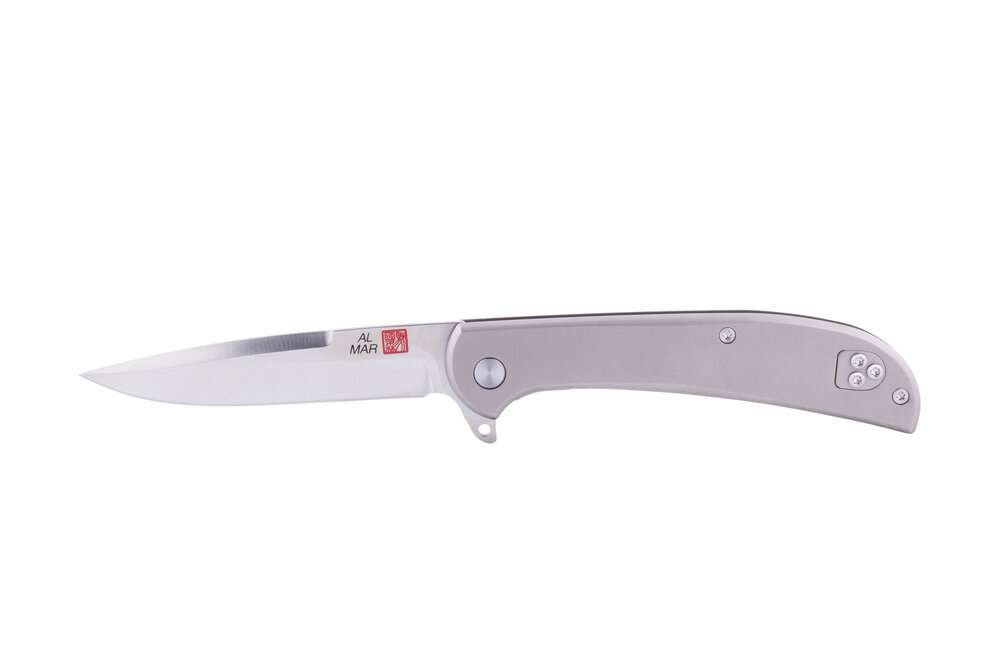 AL MAR KNIVES UL TITANIUM FALCON 3.15" D2 BLADE