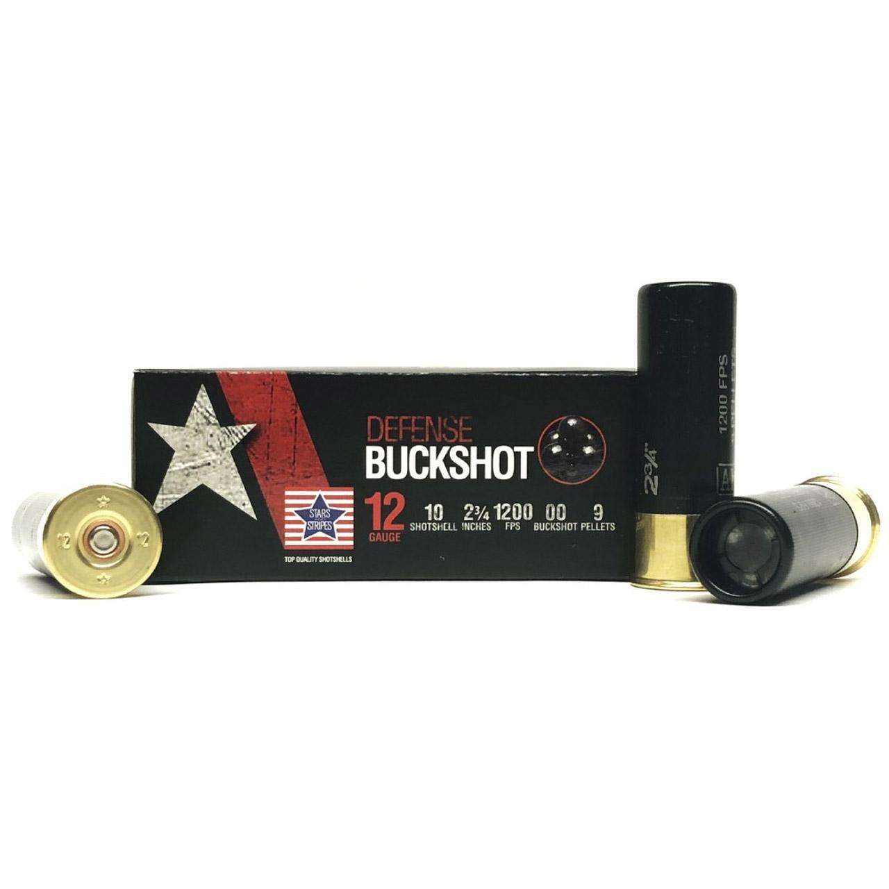 12ga 2 3/4" 00 Buckshot 9-pellet 10RD BOX