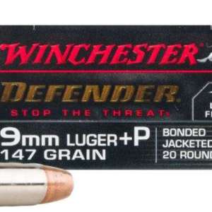 Winchester Elite Defender
9MM Luger  +P  147 Grain
