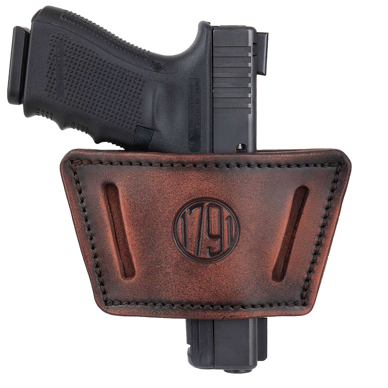 1791 GUNLEATHER UNIVERSAL IWB/OWB HOLSTER LARGE VINTAGE AMBI FITS SLIM/SMALL/MID FRAMES