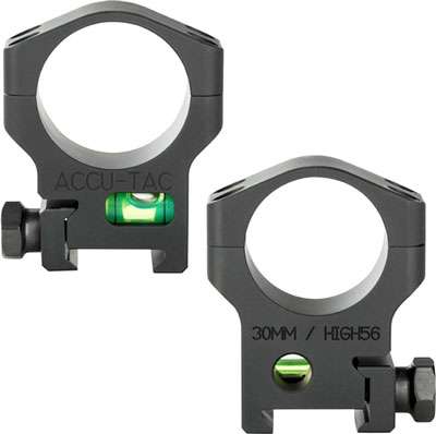 Accu-Tac HSR-300 HSR-30 Scope Rings 30mm Flat Black Anodized