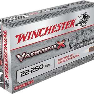 Winchester Ammo X22250PLF Varmint X  22-250 Rem 38 gr Lead-Free 20 Bx/ 10 Cs