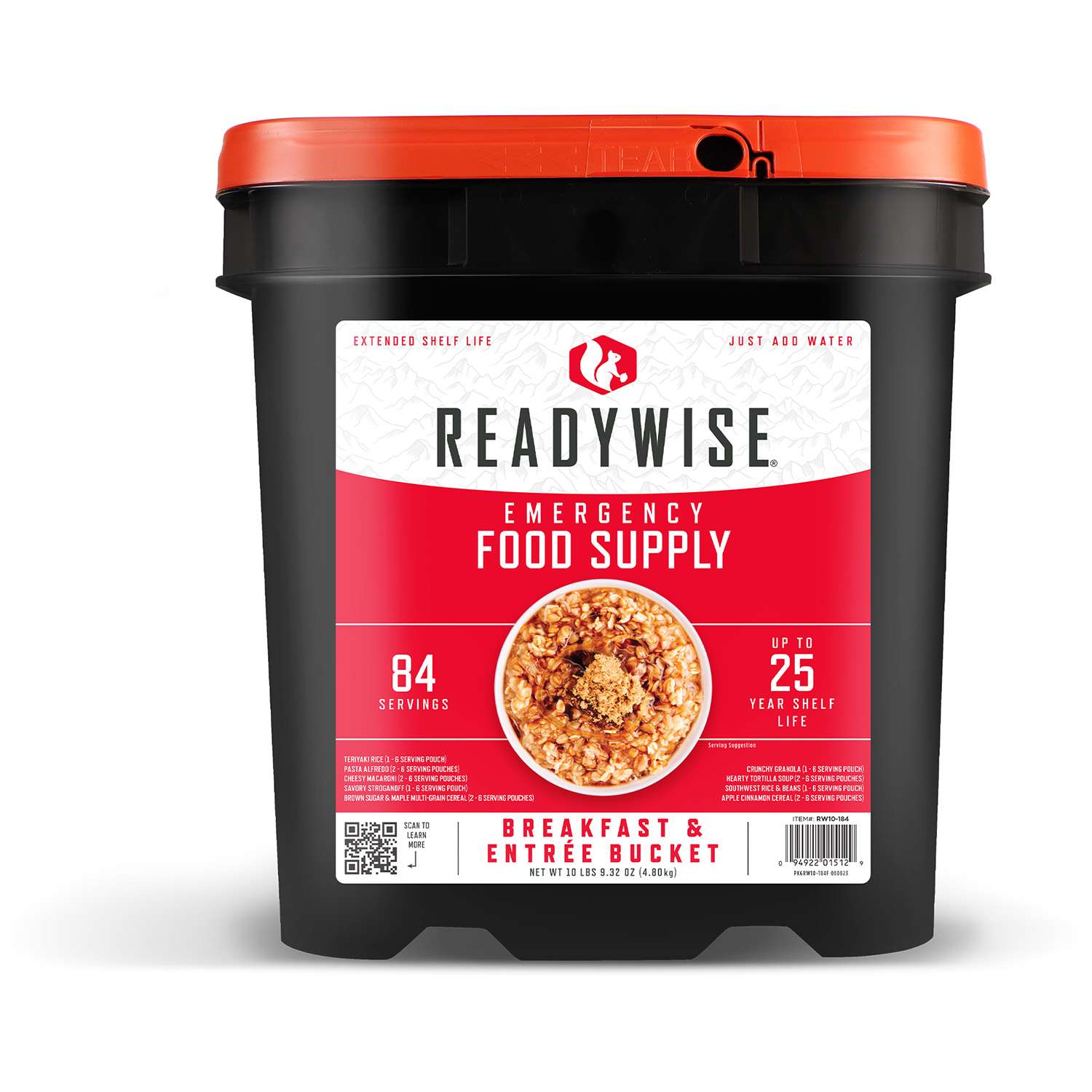 Wise Foods 01184 Meals Ready to Eat Freeze Dried Entrees 84 Servings Per Bucket