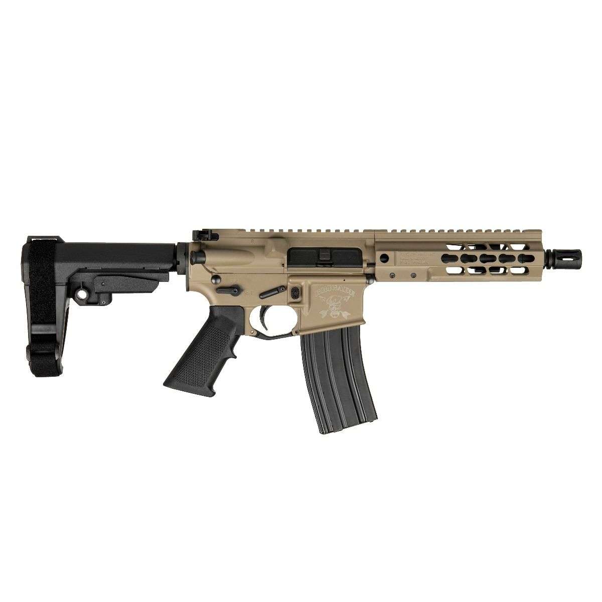 5.56 Forged 7.5in BBL CK FDE SBA3 Tact Brace 7in Rail A2 Flash Hider