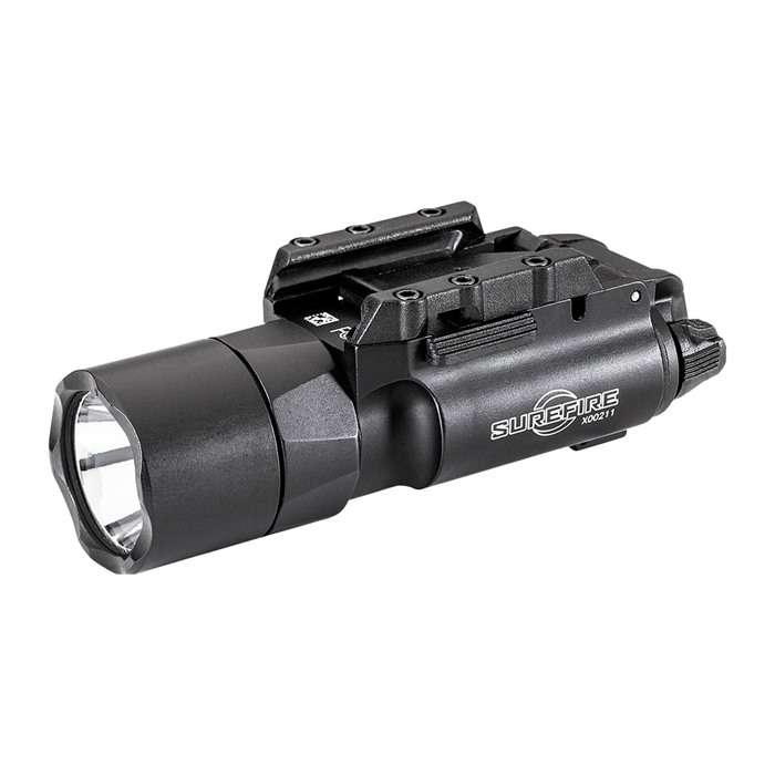 X300 TURBO WEAPON LIGHT, 6V, UNIVERSAL/PICATINNY LEVER-LATCH RAIL MOUNT, HIGH-CANDELA, BLACK, Z-XBC PUSH/TOGGLE SWITCH