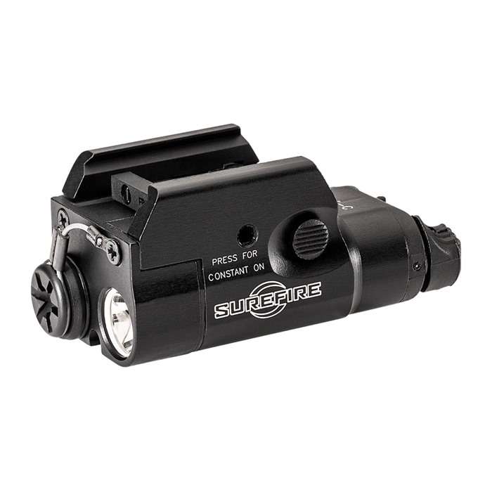 XC1-C COMPACT PISTOL LIGHT, 1.5v, WEDGE LOCK UNIVERSAL/PICATINNY RAIL MOUNT, 300 LUMENS, ONE AAA Ni-MH RECHARGEABLE BATTERY, TYPE III ANODIZED ALUMINUM, BLACK
